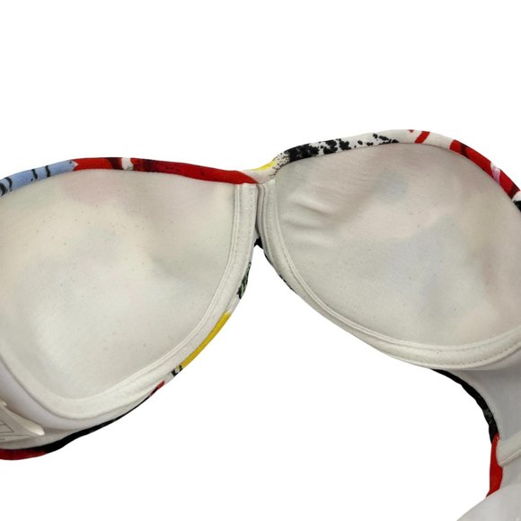 CHANEL Vintage 97P Coco Mark Logo Swimsuit Bikini #38 Camellia [102670] - Picture 4 of 8